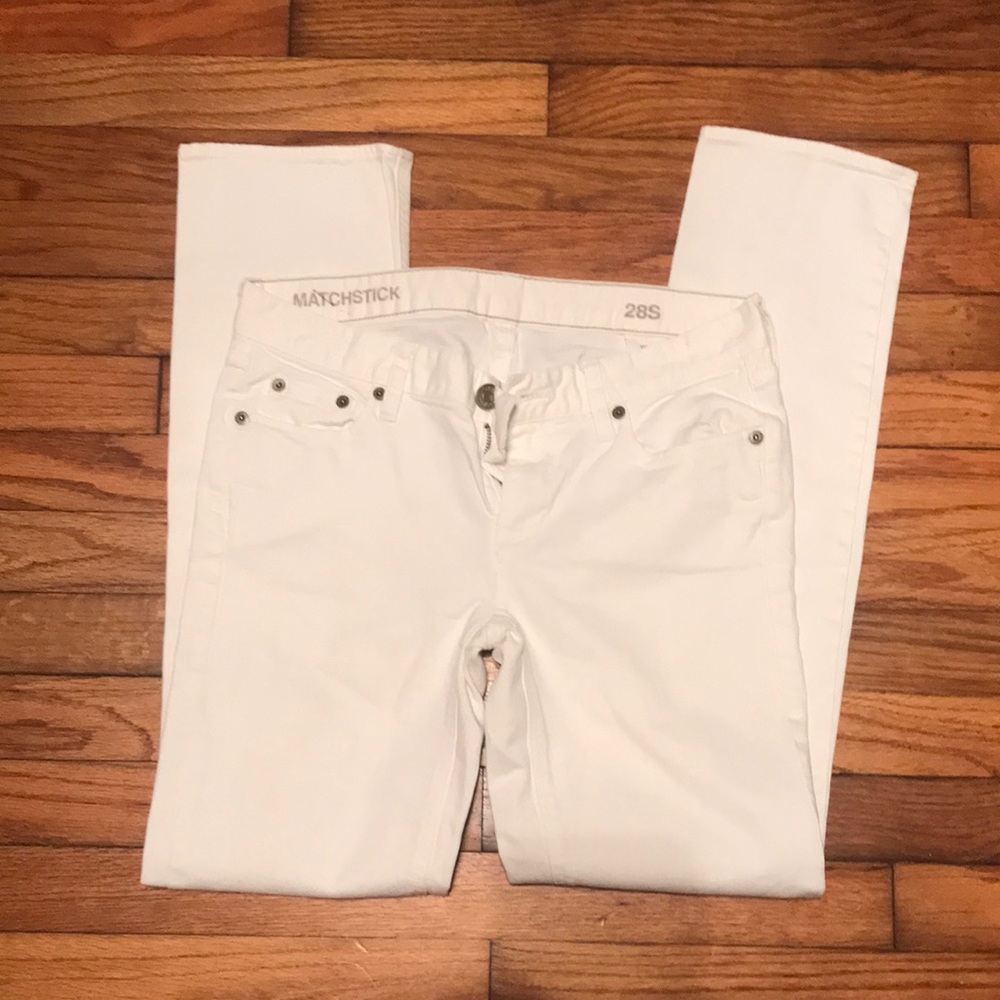 J Crew White Jeans